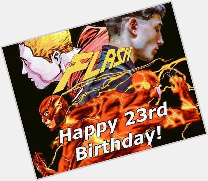 Happy birthday to the Scarlet Speedster, Barry Allen... 

I mean Ezra Miller. 