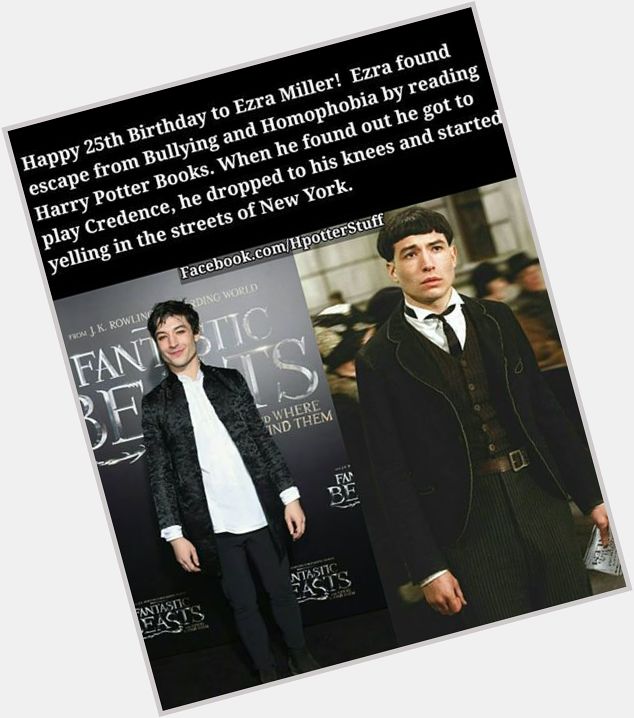They grow up in a \"Flash,\" don\t they? Happy birthday to alum Ezra Miller!  