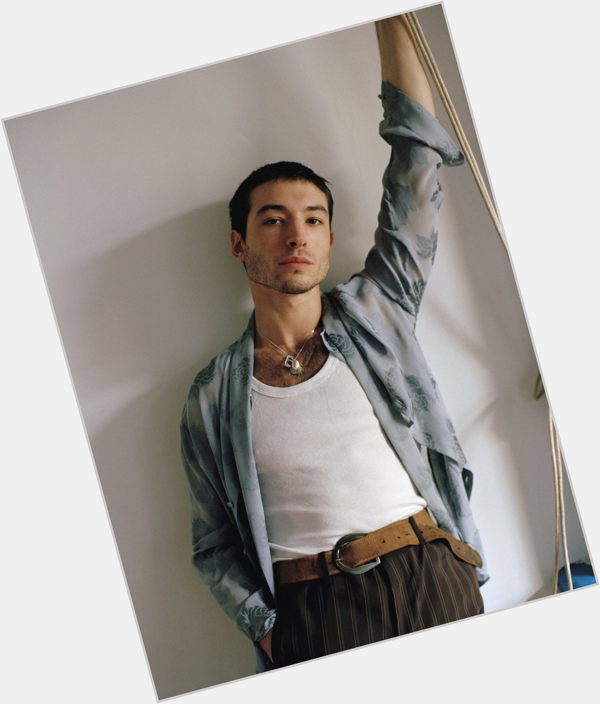 Happy birthday to the most beautifully sculpted man I ve ever seen Ezra Miller 