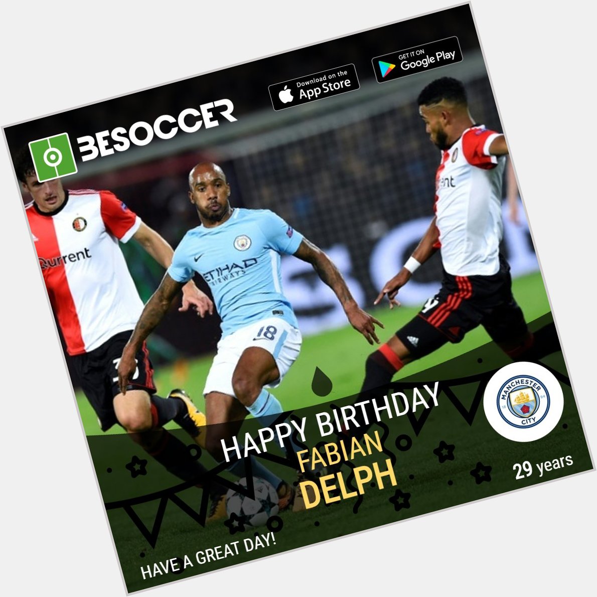 Happy birthday to and midfielder Fabian Delph!       