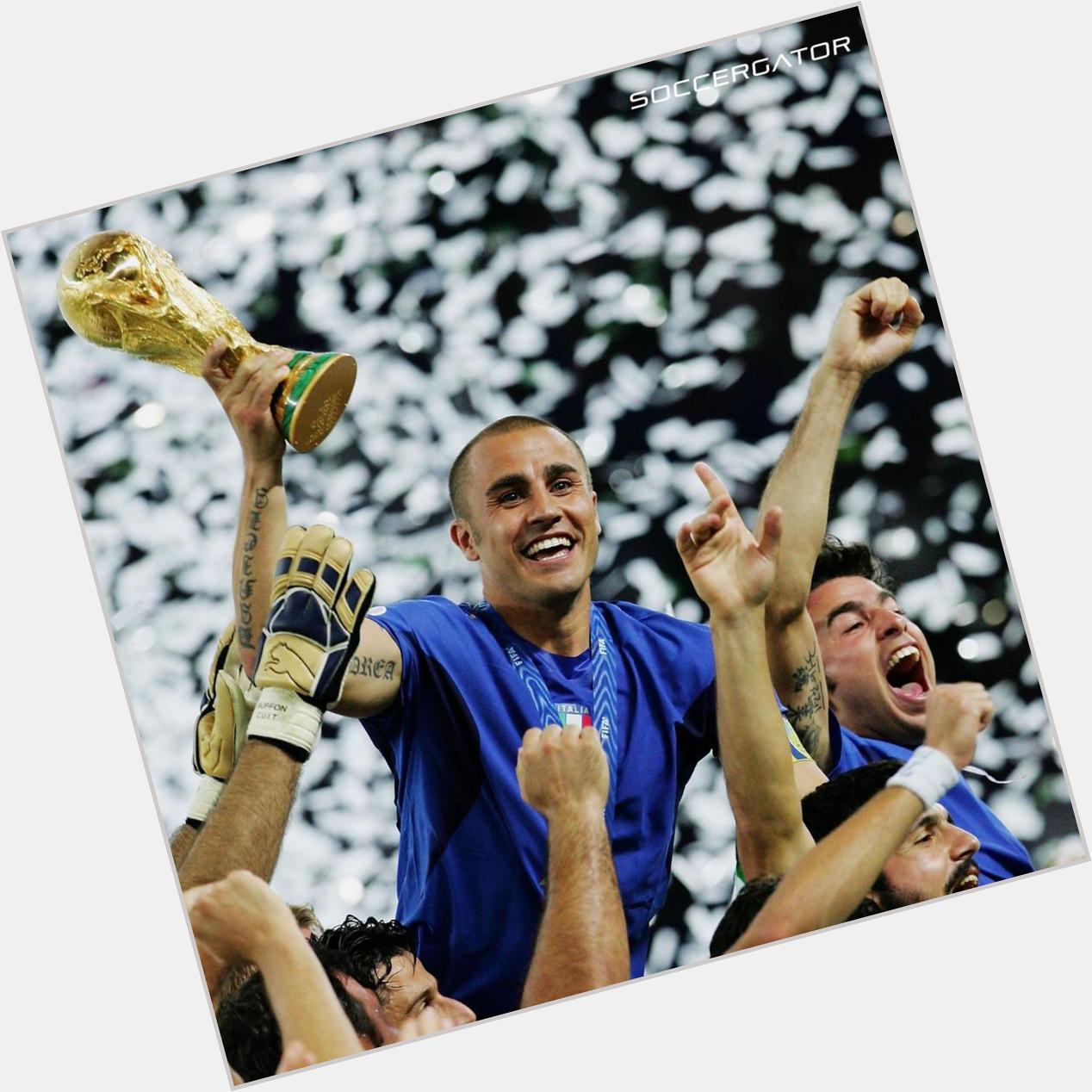 Happy birthday Fabio Cannavaro, World Cup champion and the only defender this century to win the Ballon d\Or   
