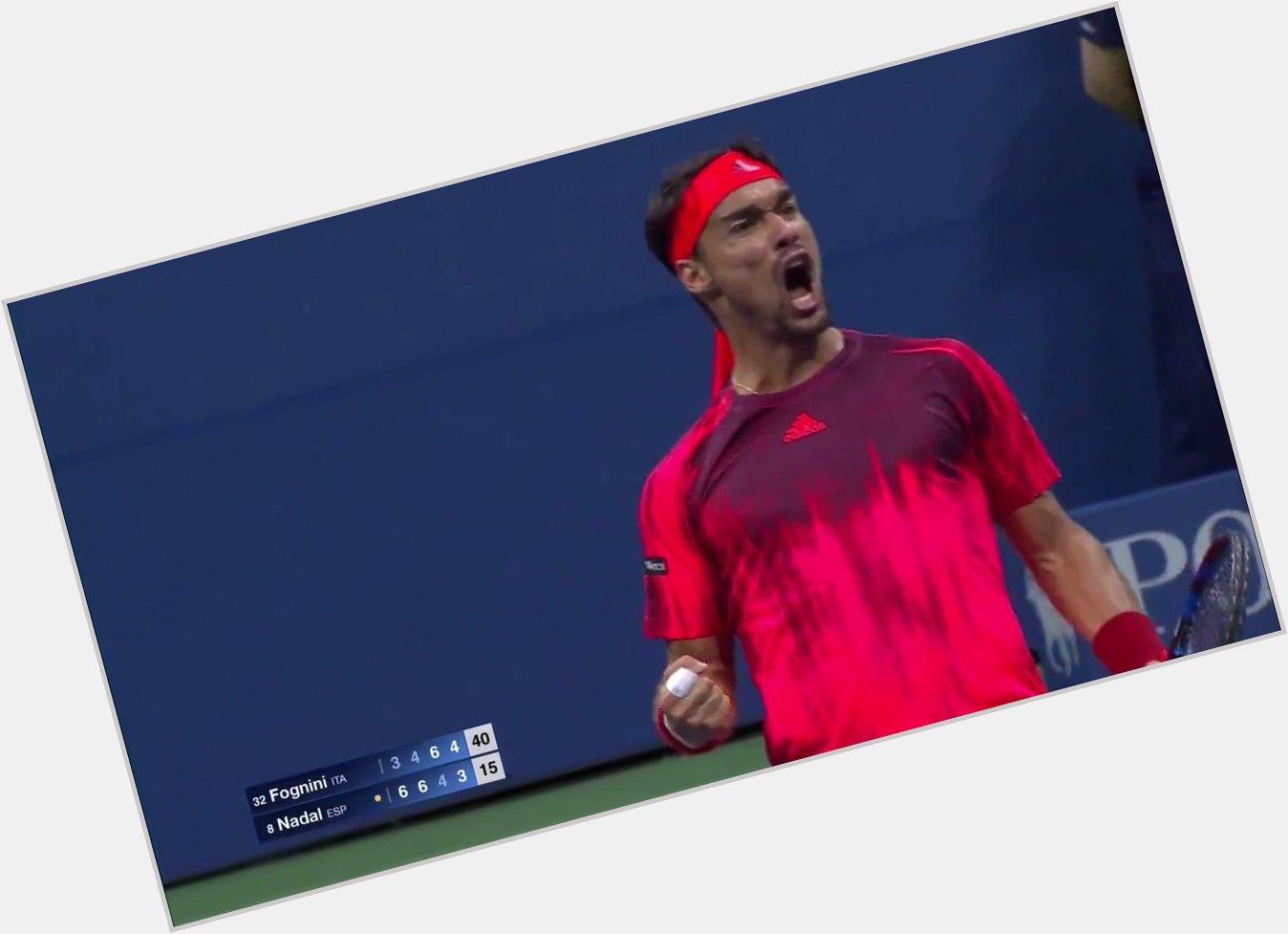 Two sets down to Rafa Nadal in 2015 and Fabio Fognini didn\t blink.

Happy birthday,    