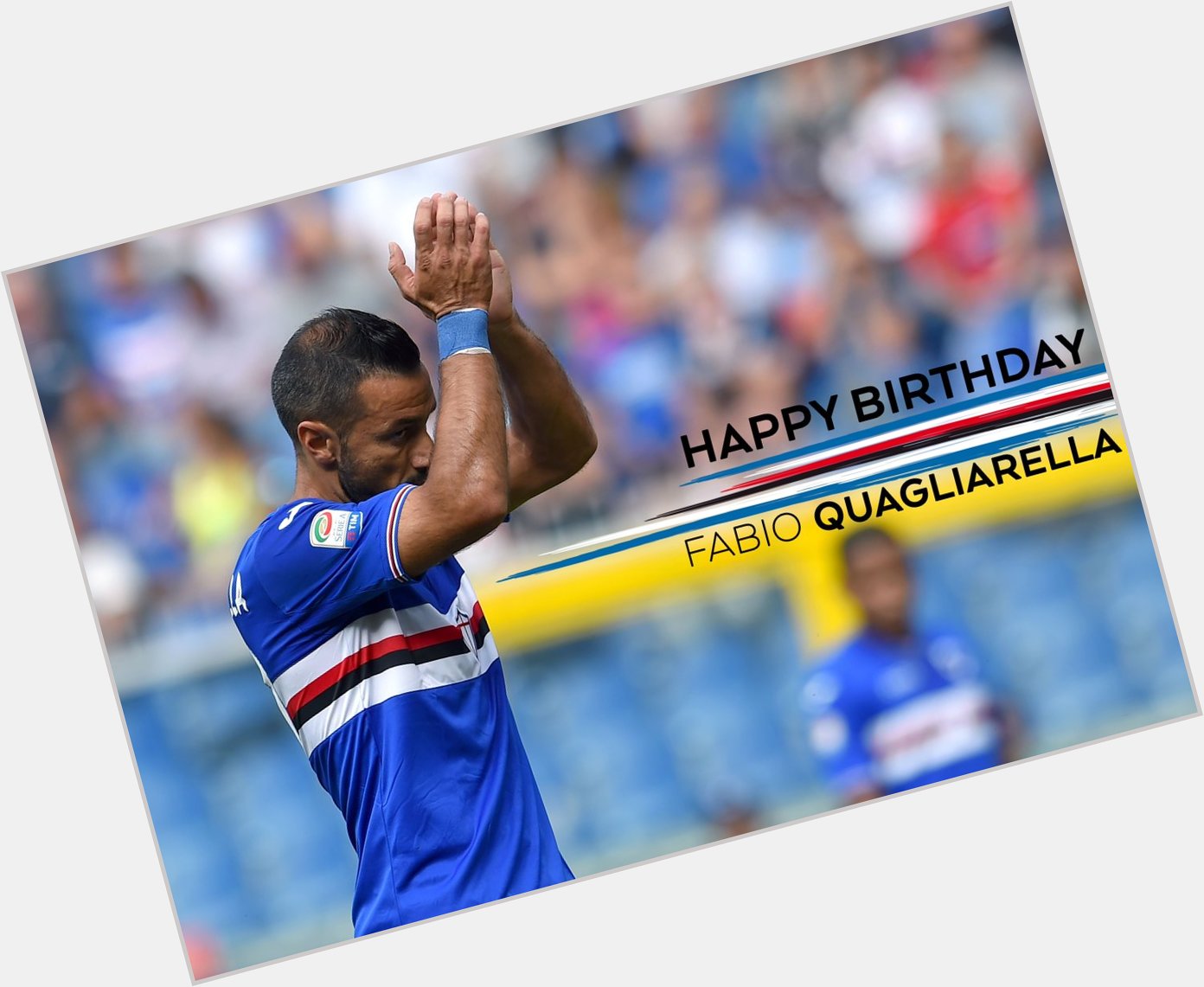  Happy birthday, Fabio The Blucerchiati striker turns 34 today. 