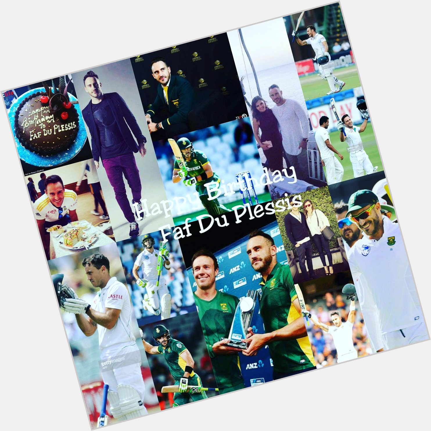 Happy birthday my cricket super hero cool captain south Africa faf du Plessis.   