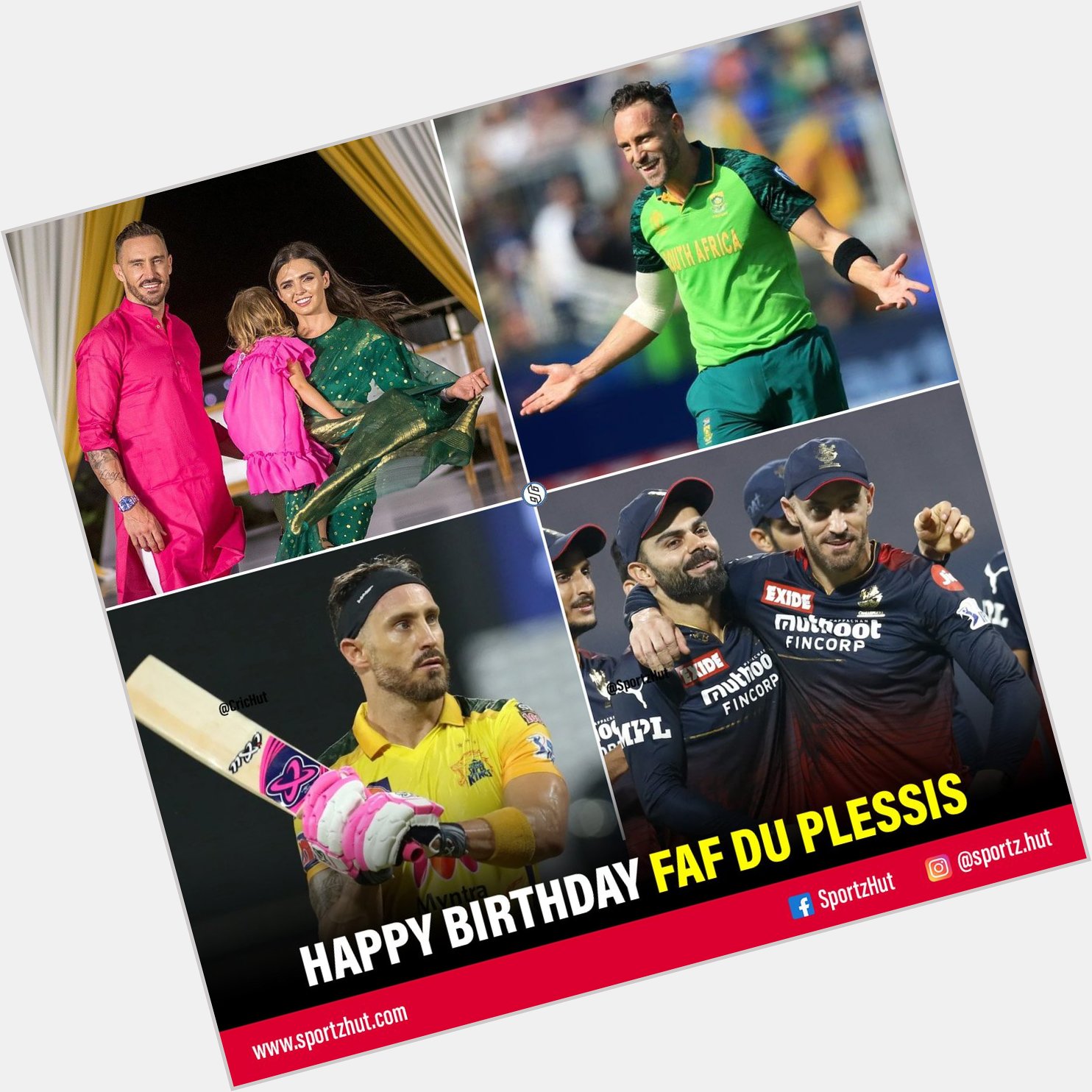 Happy Birthday Faf Du Plessis      