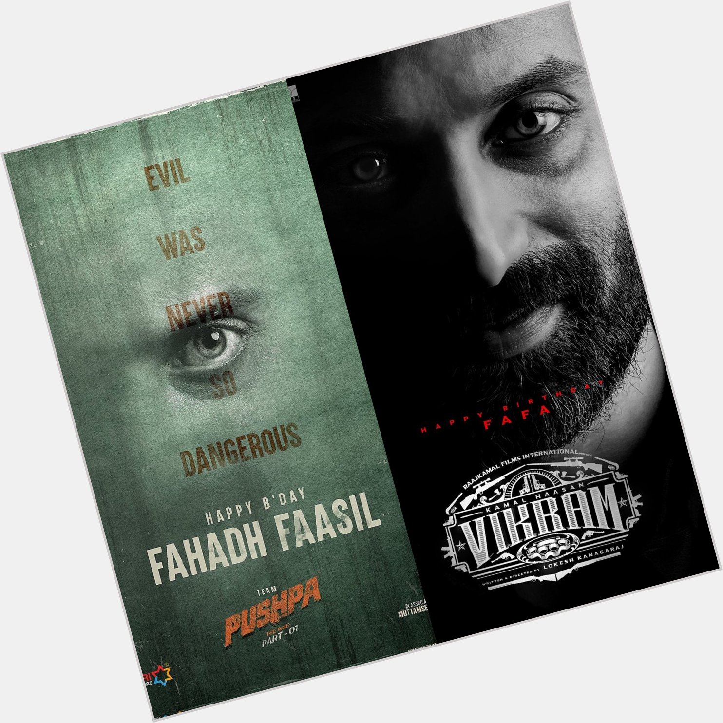 Happy Bday to the Most versatile / Outstanding performer fahadh faasil sir..      