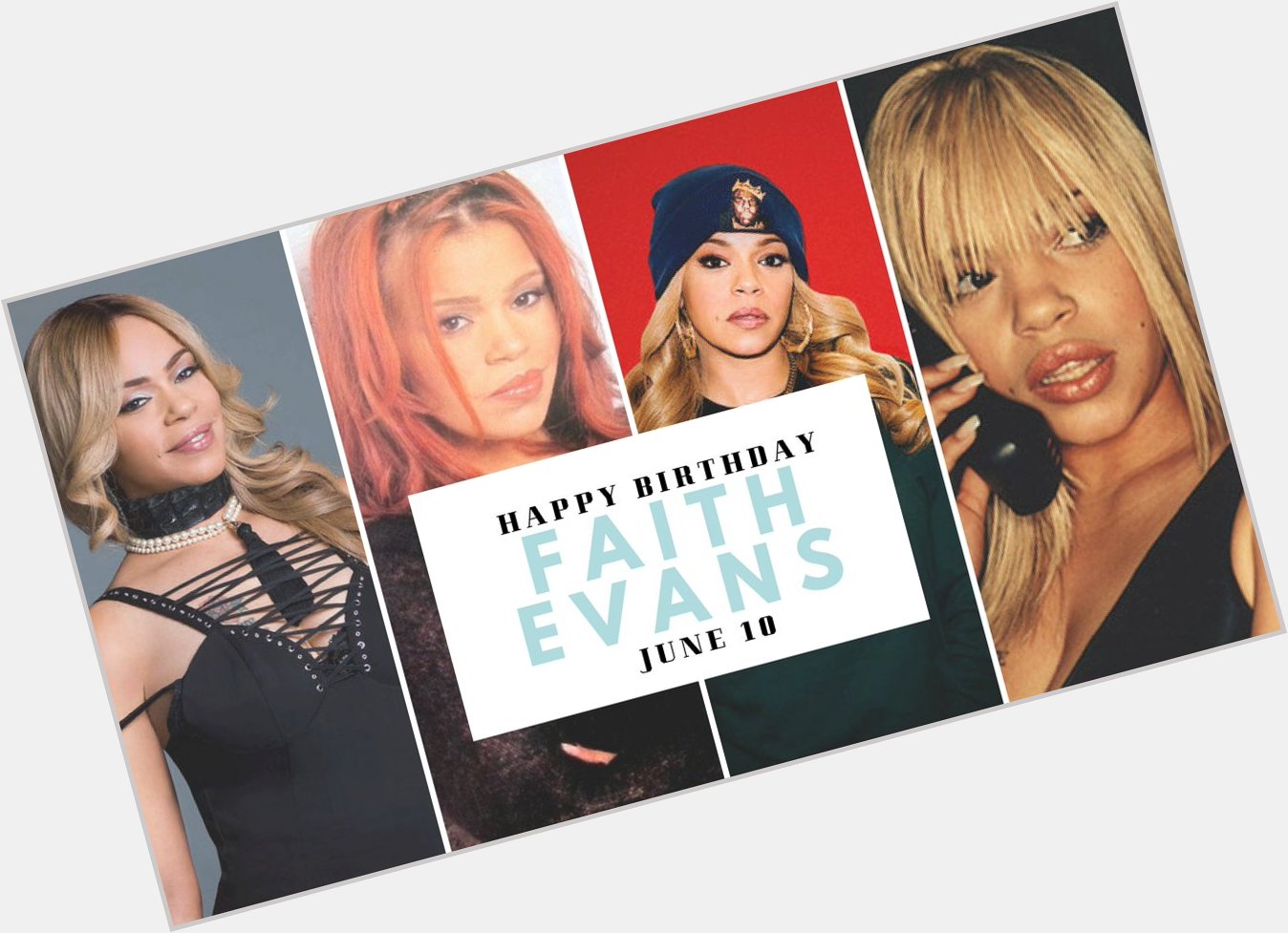 Happy birthday to Faith Evans is an American singer-songwriter, record producer, and actress. 