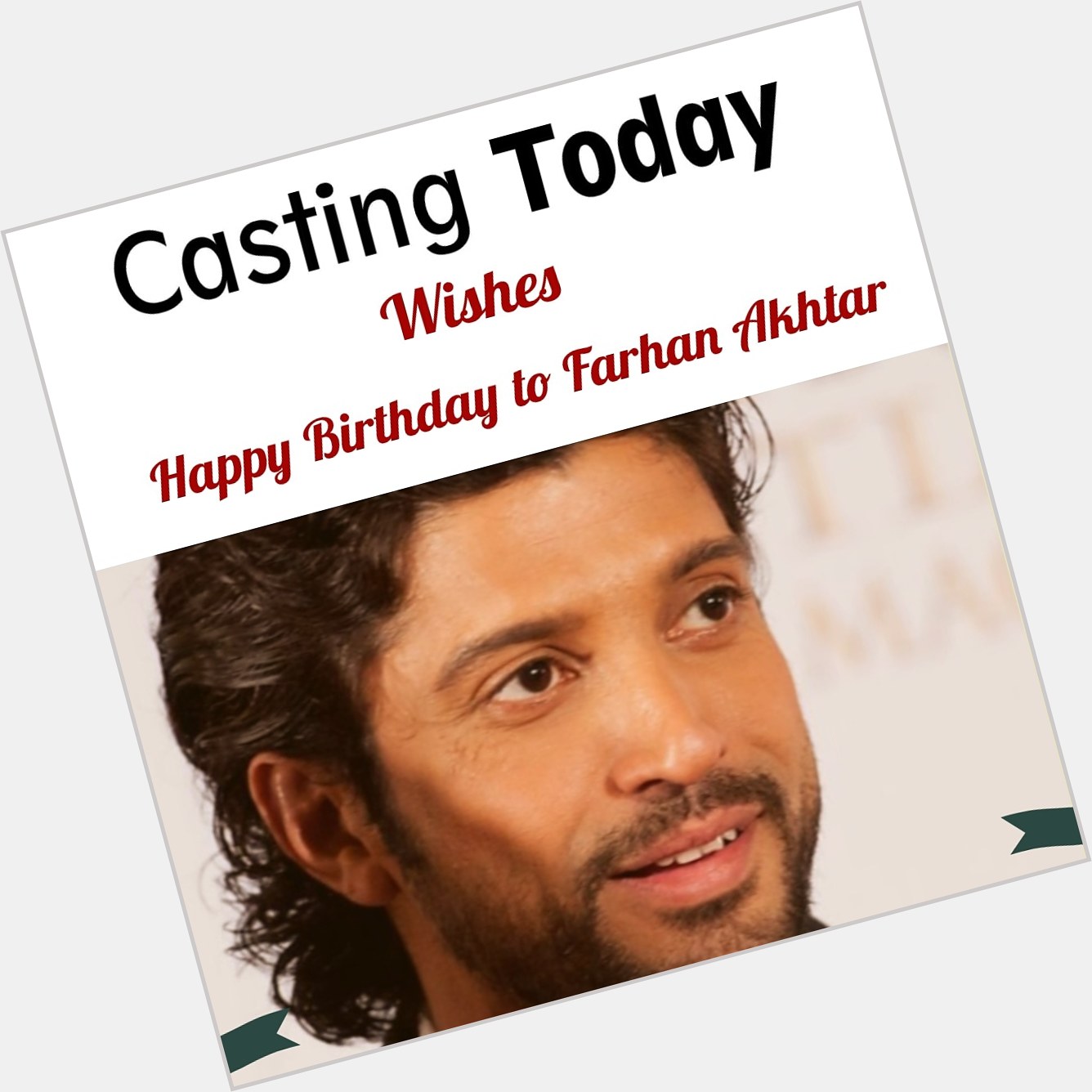 Here\s wishing the talented Farhan Akhtar a very happy birthday! Kaisar Ali and Team. 