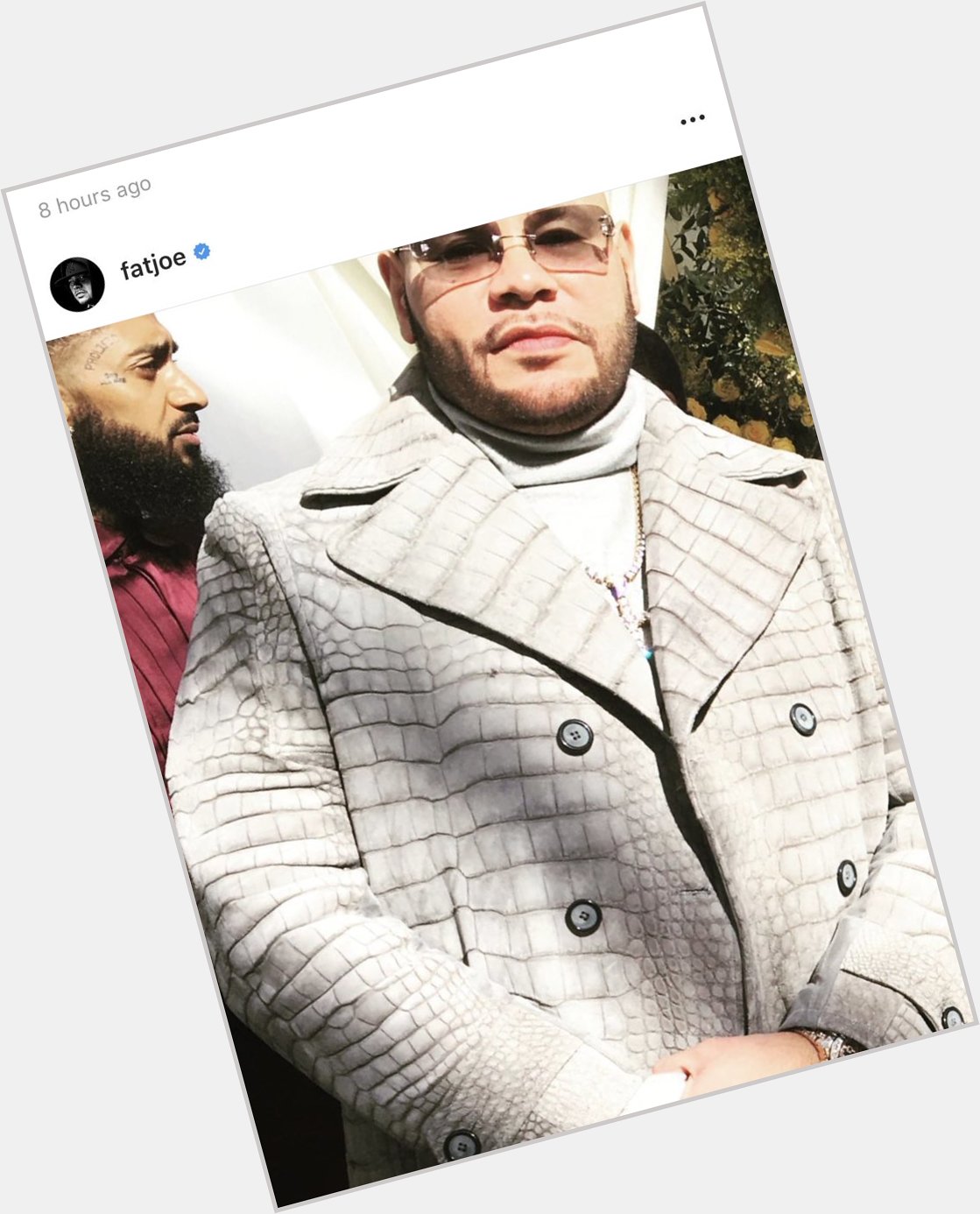 Saw this on the instagram.. Fat Joe wishing Nip a happy birthday and I was confused. 