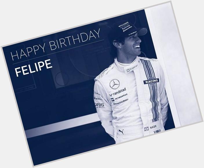 Happy Birthday Williams F1 Team reserve Felipe Nasr 