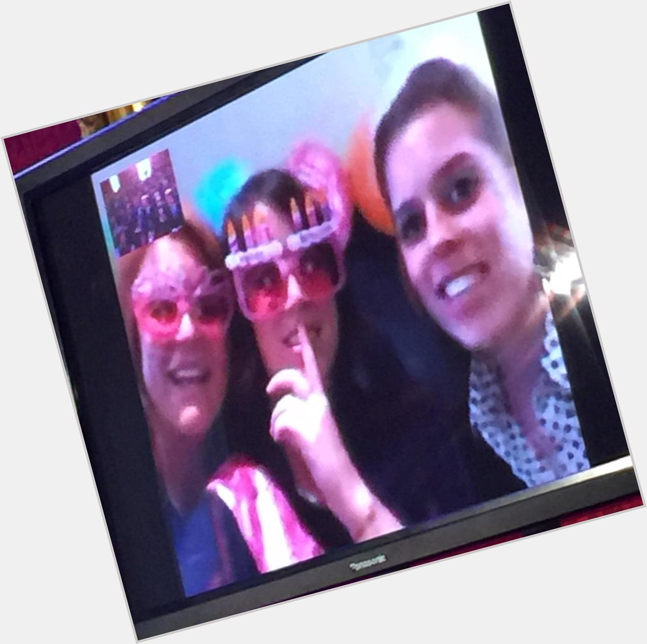 Britishroyals \"Happy 25th Bday, Princess Eugenie! Andrew skypes with Fergie & daughters in NYC (via samirbrikho 