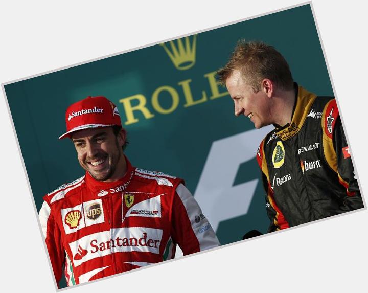 Kimi Räikkönen\s former team mate, Fernando Alonso turns 34 today.

Happy Birthday Fernando! 