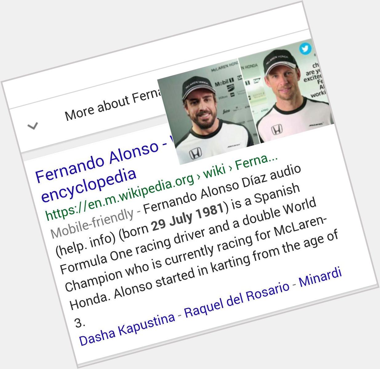  .  Happy birthday.....  Fernando Alonso. 