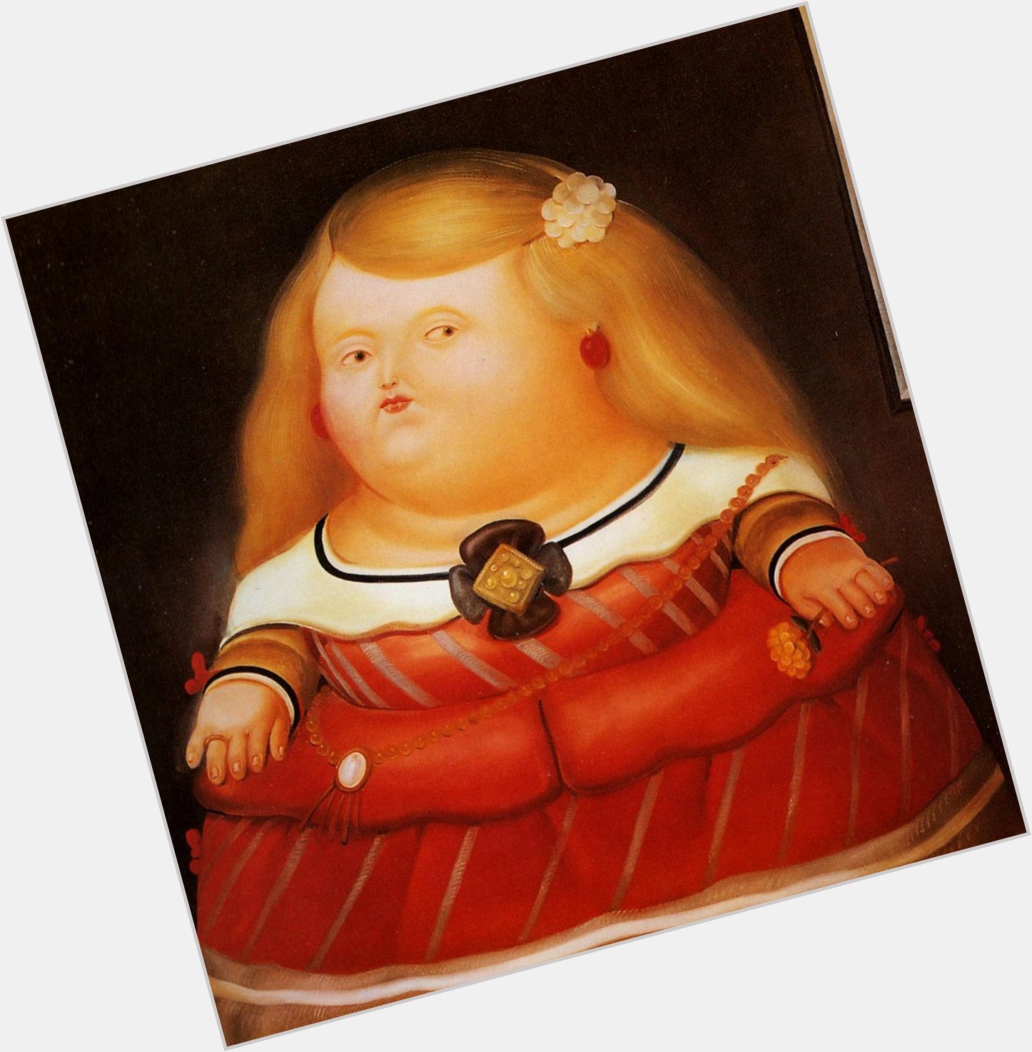 Happy Birthday to Fernando Botero!  shown: \"La Principessa Margaret\" da Velàzquez 