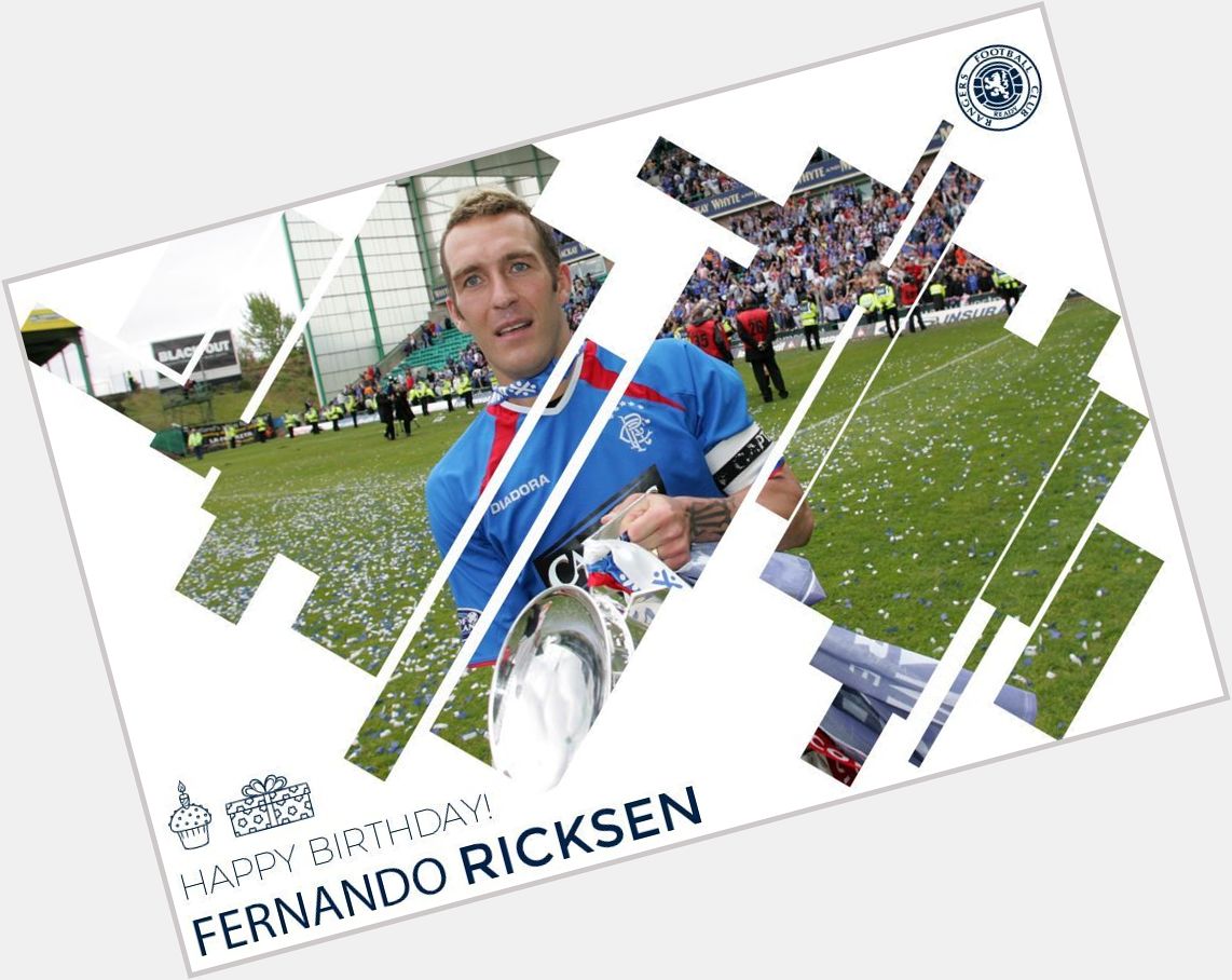   Please join us in wishing a Happy Birthday to Rangers legend Fernando Ricksen. 