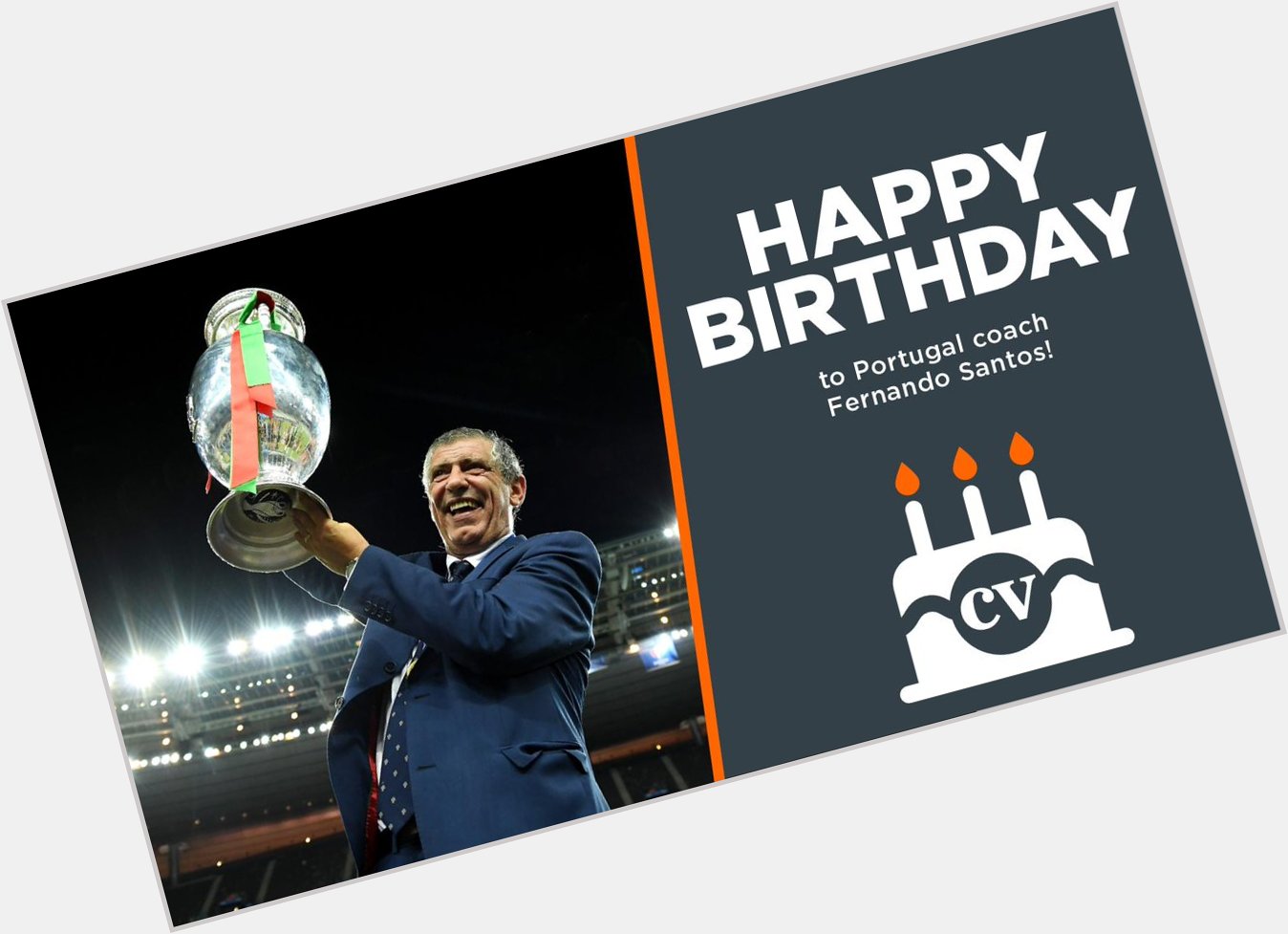   Happy birthday to Portugal coach Fernando Santos! 