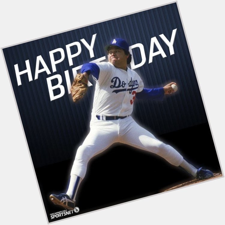A very happy birthday to pitching legend Fernando Valenzuela! 