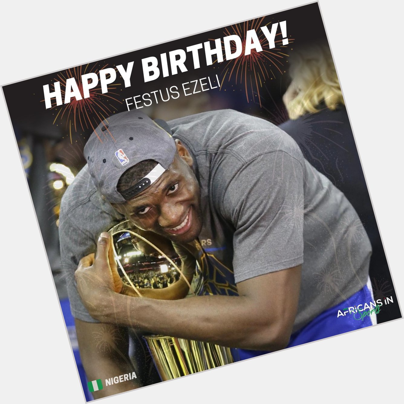 Happy Birthday to Nigerian basketballer and NBA champion, Festus Ezeli  -
Send him love via the comment section 