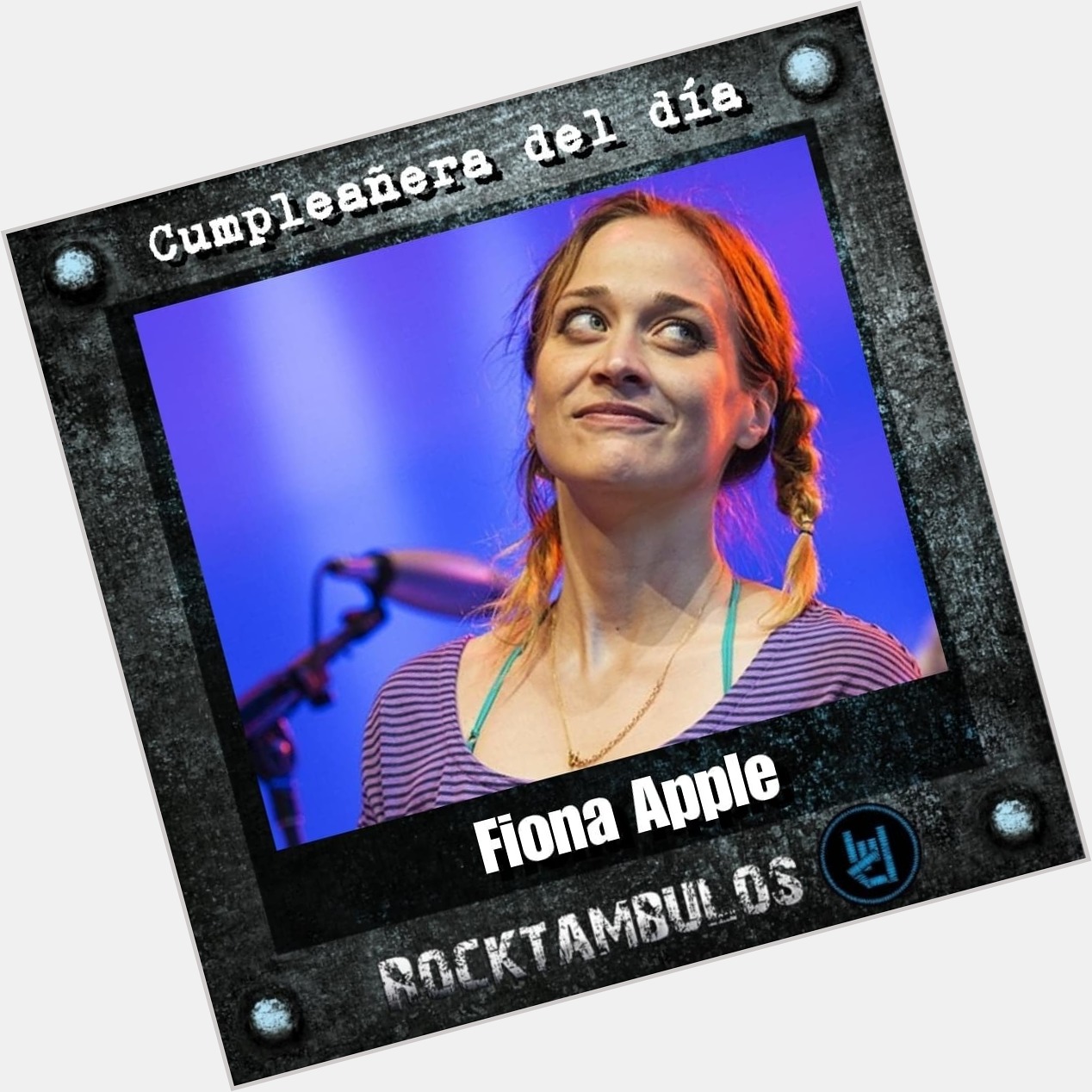 La talentosa Fiona Apple está de cumpleaños el día de hoy Happy birthday Fiona  