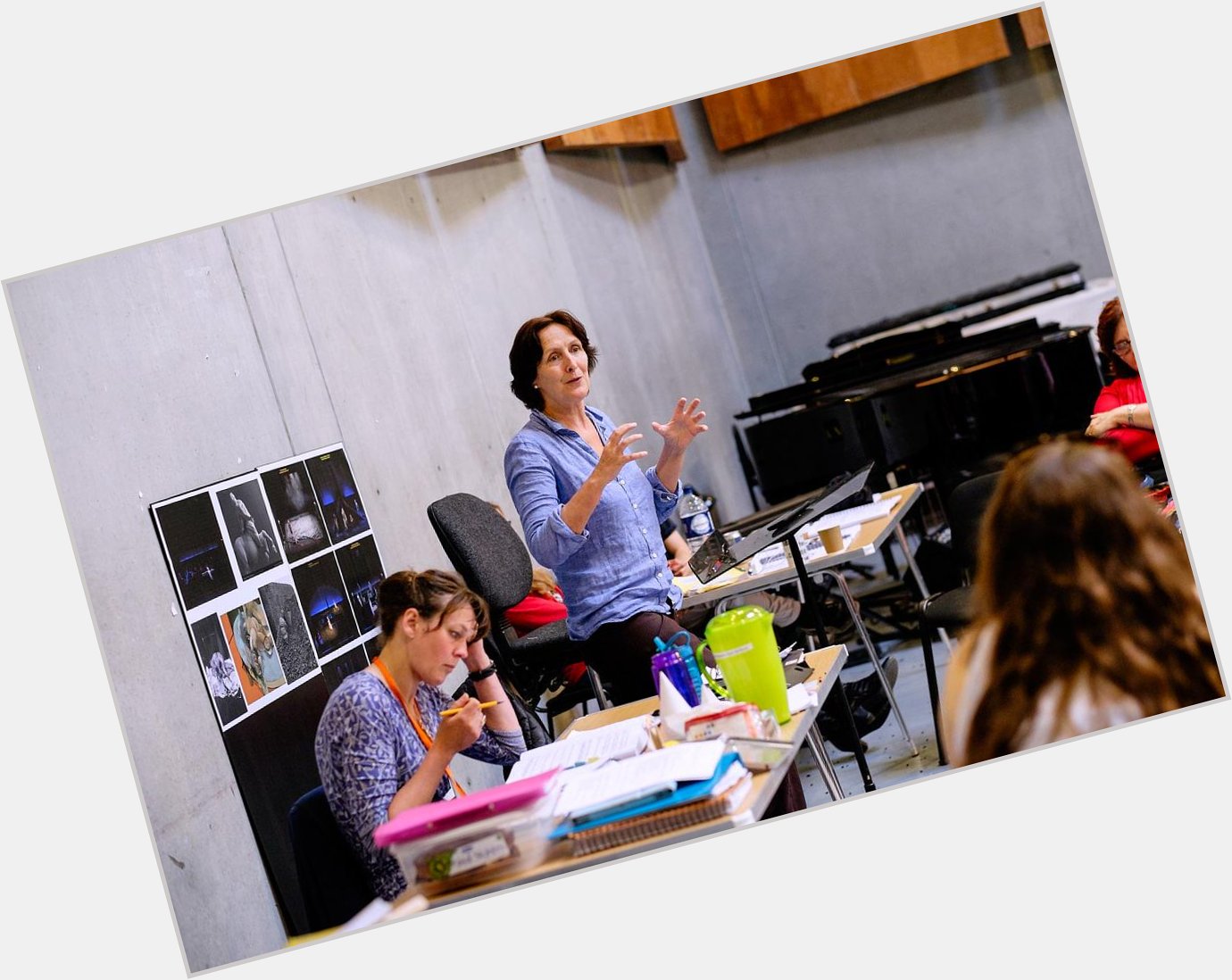 Happy birthday to Fiona Shaw, pictured here in rehearsals for her acclaimed 