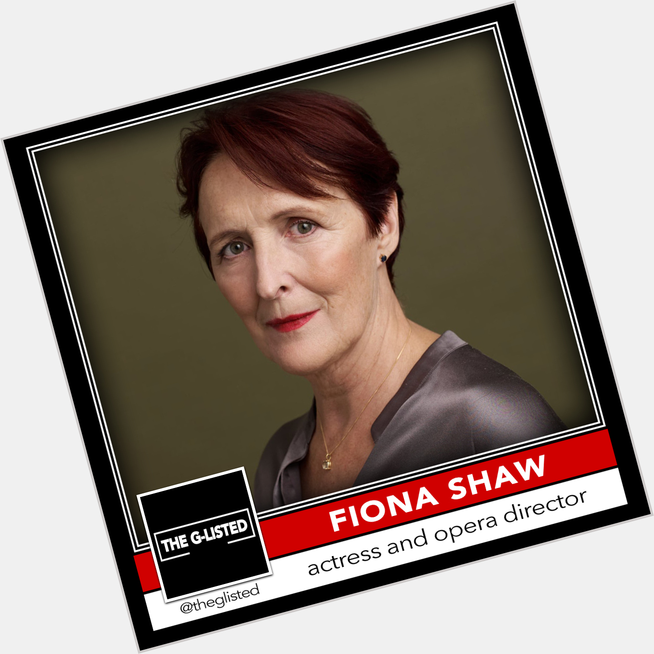 Happy birthday to Irish actress and opera director Fiona Shaw! 