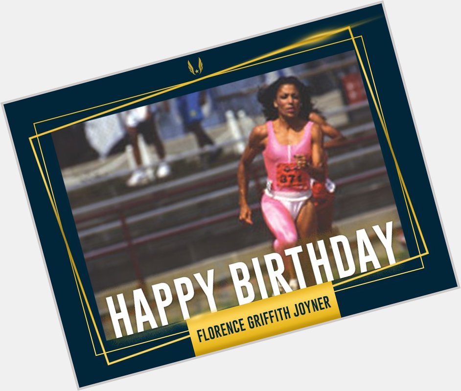 Today Florence Griffith Joyner would have turned 59. Happy birthday to the three-time Olympic gold medalist! 