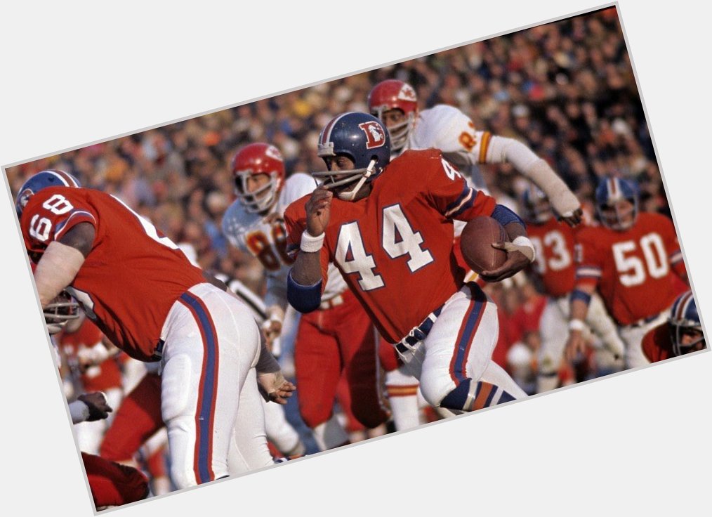 Happy Birthday to the Franchise, Floyd Little!  Hope it\s a great one!! 