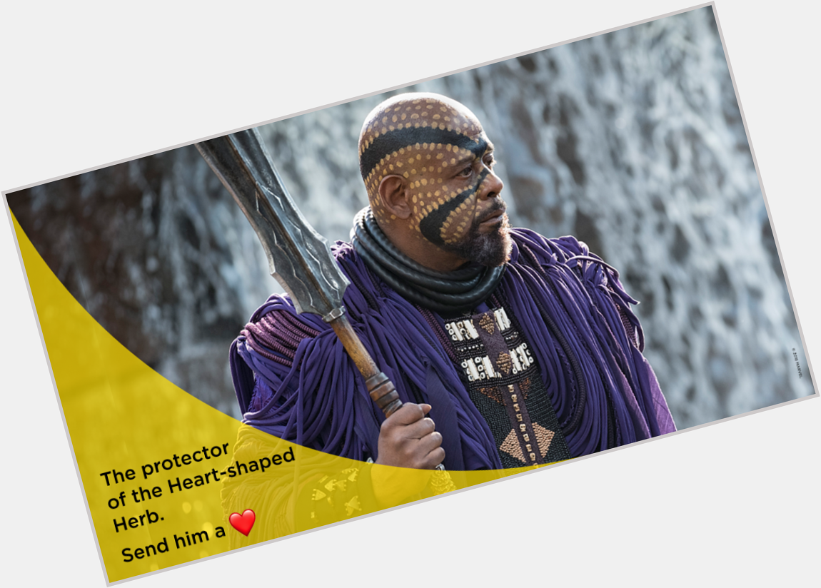 The perfect man to play Wakanda s wisest leader. Happy Birthday Forest Whitaker!  