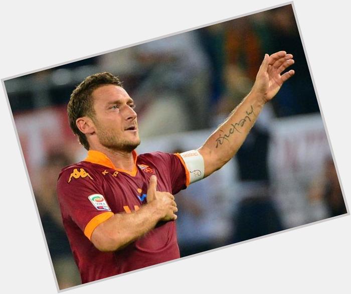 " A very HAPPY BIRTHDAY to Italy and Roma legend, Francesco Totti! He turns 38 today!  