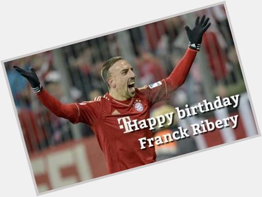 Hepy bersdey pak ustad:))\" Happy birthday Franck Ribery... 
