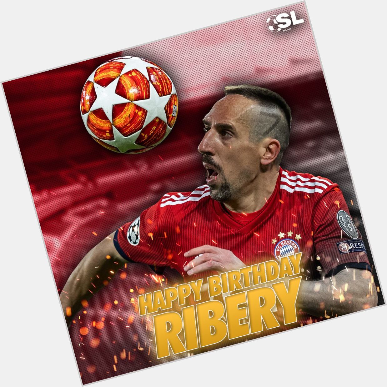 Happy Birthday to winger, Franck Ribéry!  