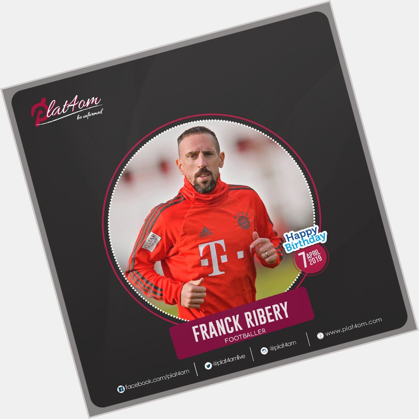 Happy birthday Franck Ribery    