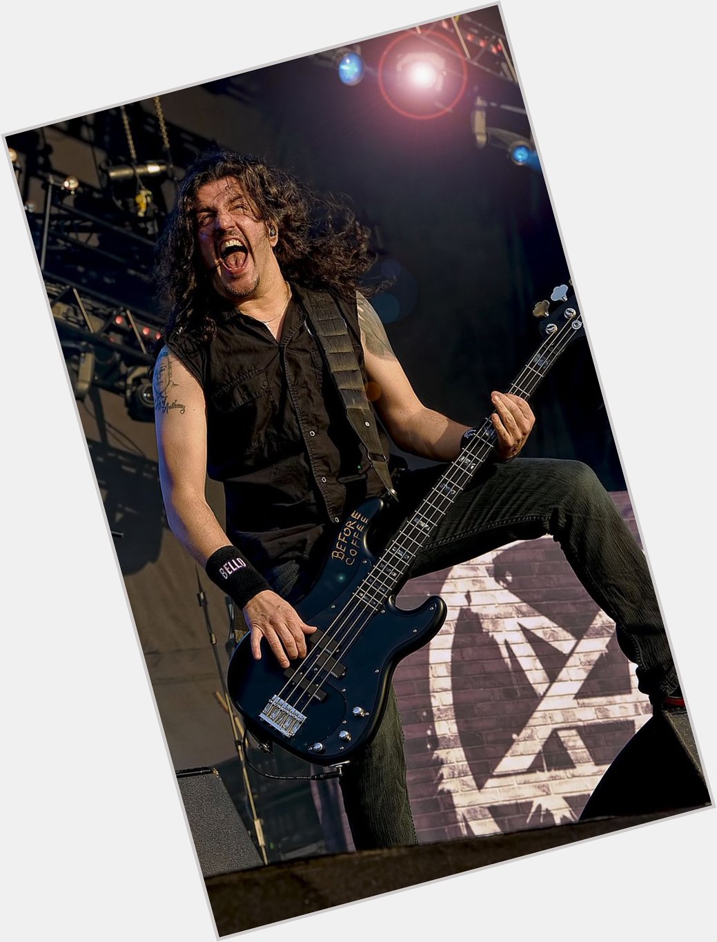 Happy Birthday Frank Bello bassist of the Heavy Metal Band Anthrax         