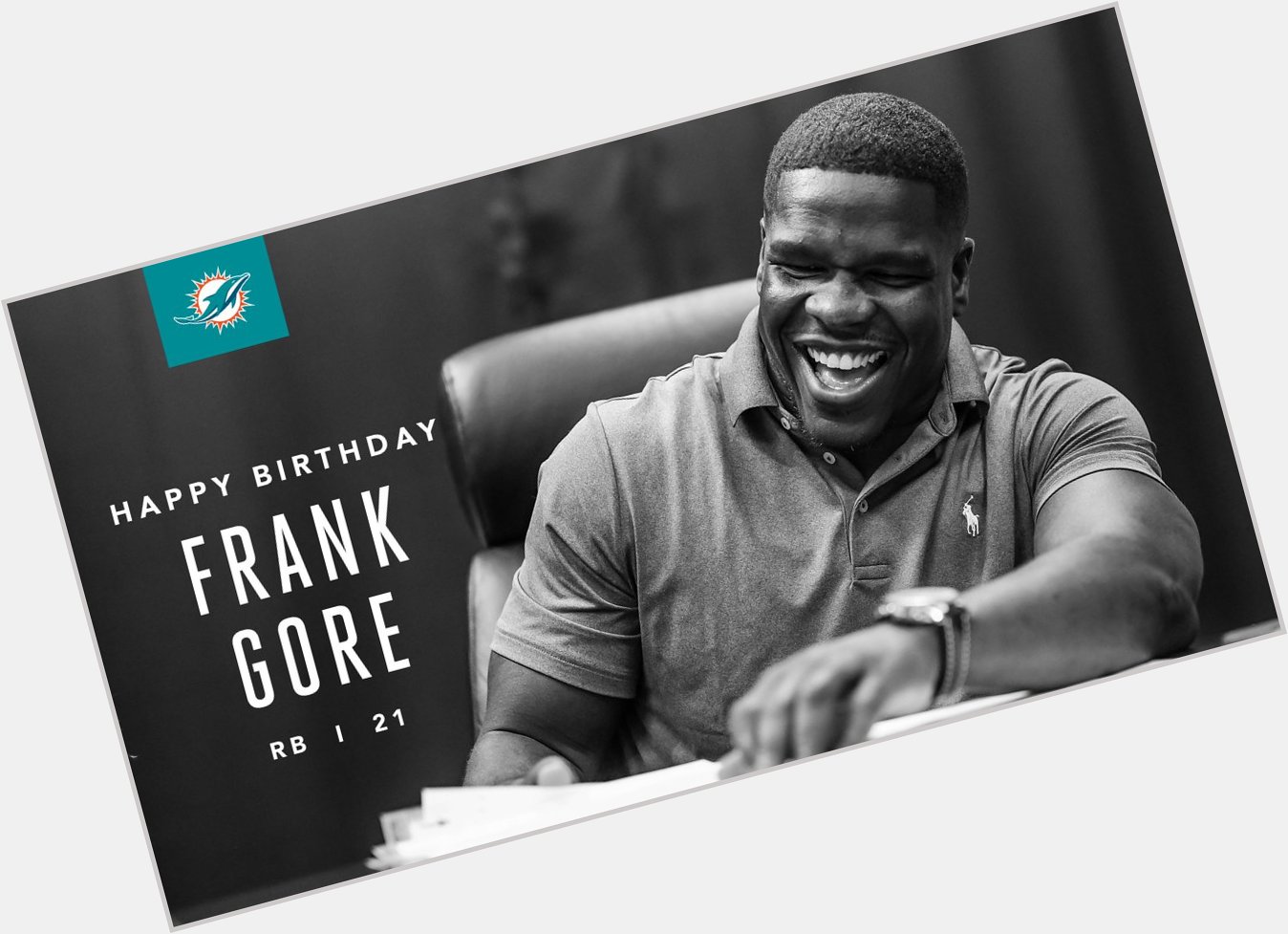  Happy Birthday to Frank Gore! 