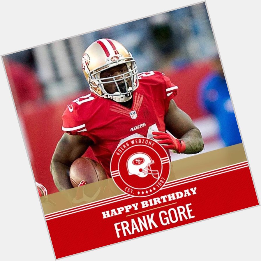 Happy birthday to the all-time rushing leader, Frank Gore! 