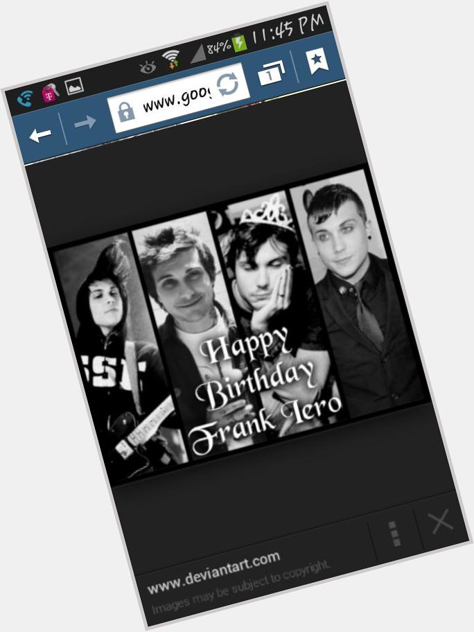 Happy Birthday Frank Iero I Hope You Have The Best Birthday and Happy Halloween. .!!! (: 