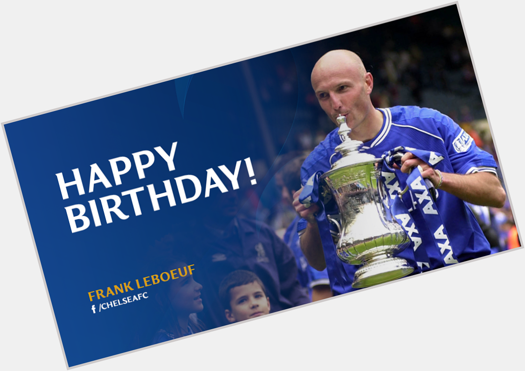Join us in wishing former Blue Frank Leboeuf a happy birthday! 