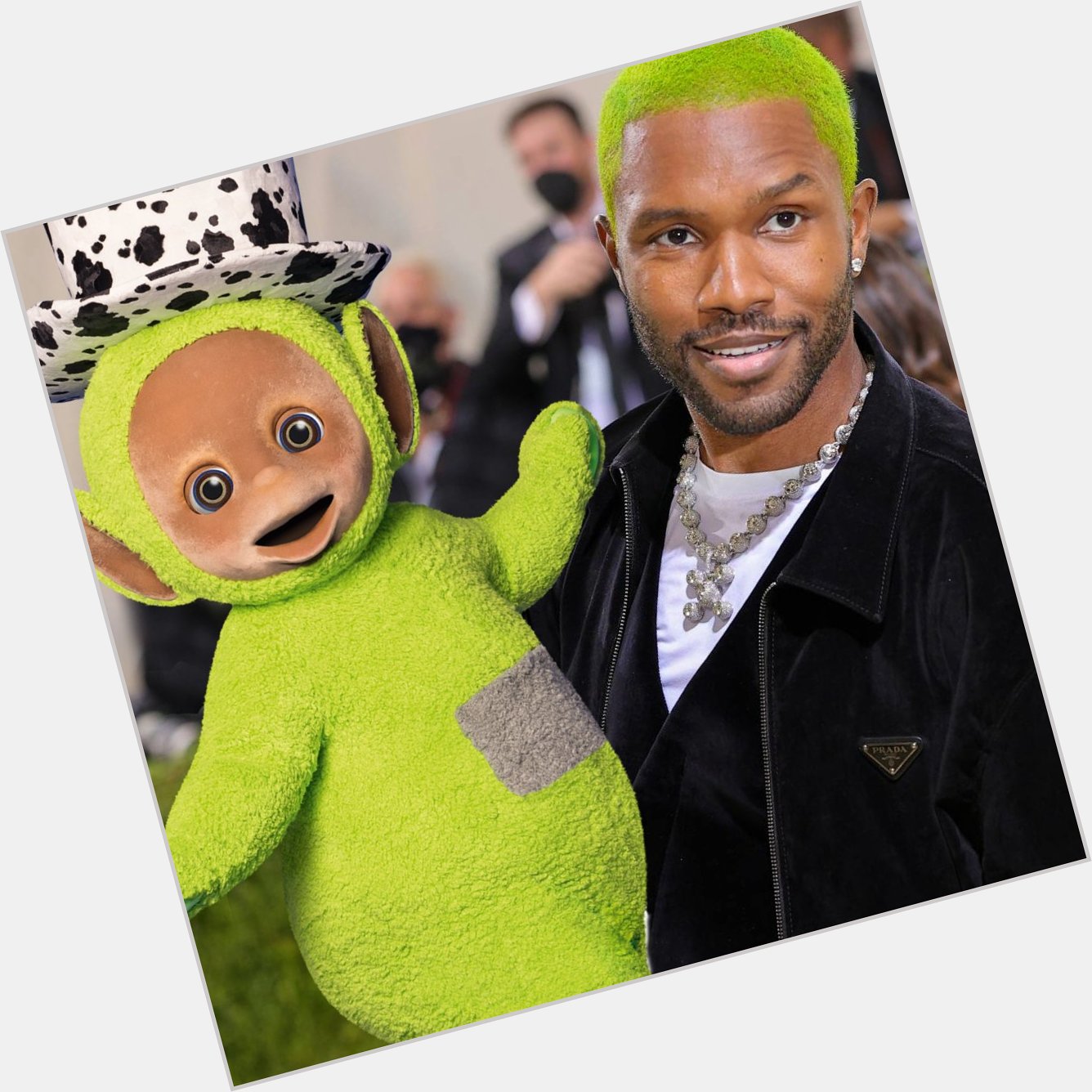 Happy Birthday Frank Ocean, we\ve been thinkin bout you and how much fun Dipsy had with you at the Met Gala 