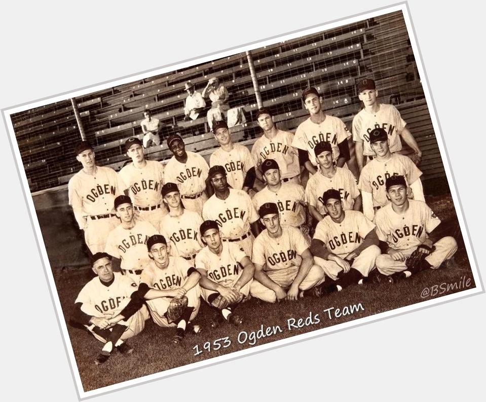 Happy 80th Birthday Frank Robinson! Here he is in 1953 as a 17-yr-old rookie w/the Ogden Team -  