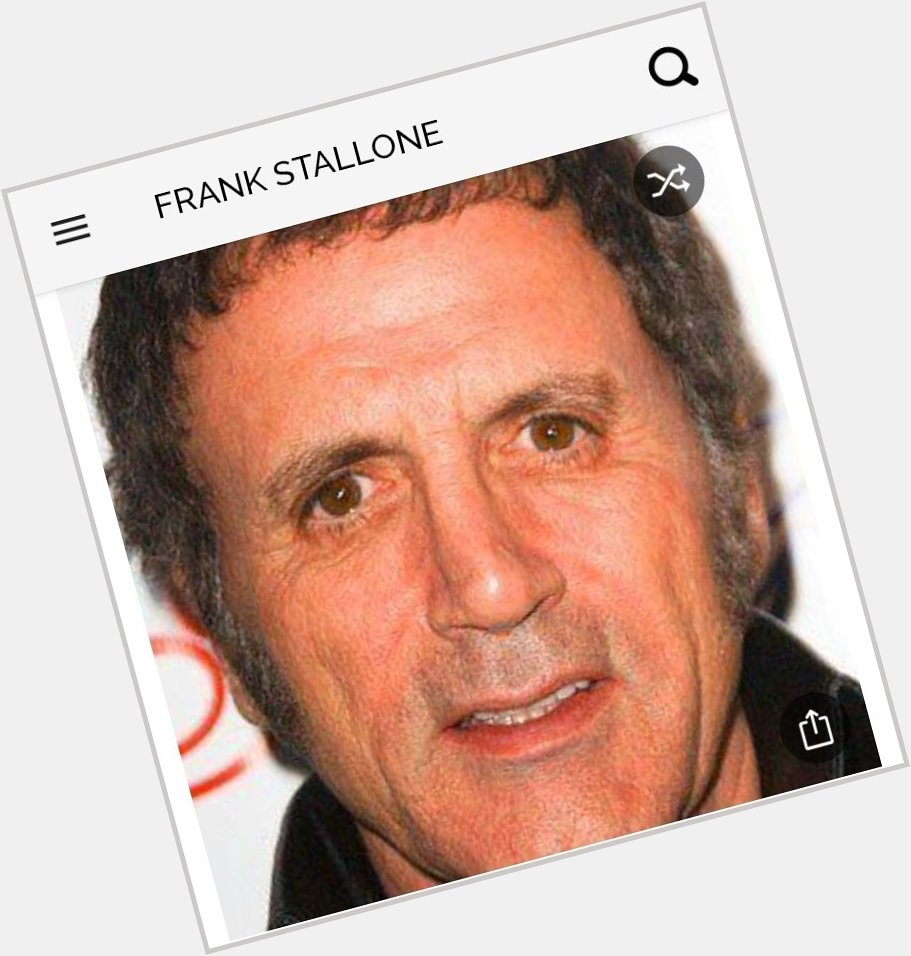 Happy birthday to this great actor.  Happy birthday to Frank Stallone 
