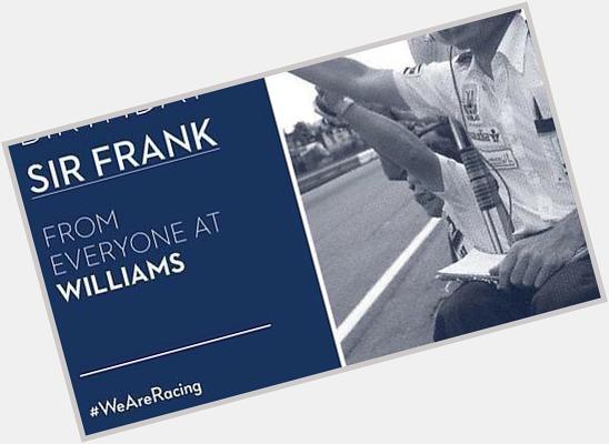  Birthday Sir Frank Williams!  by NissanskylineN1 