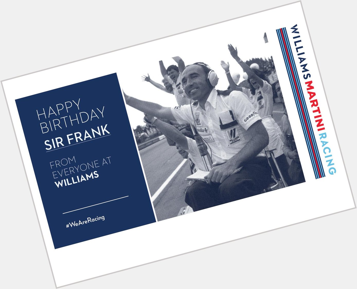 ¡Felicidades Frank Williams! us in wishing our boss and leader a very Happy Birthday! 