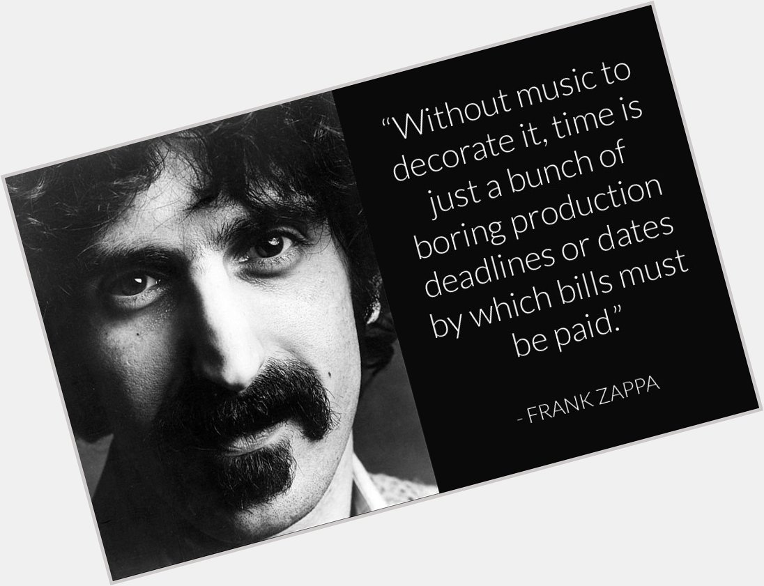 Happy Birthday to the late Frank Zappa, who would have been 75 today. 