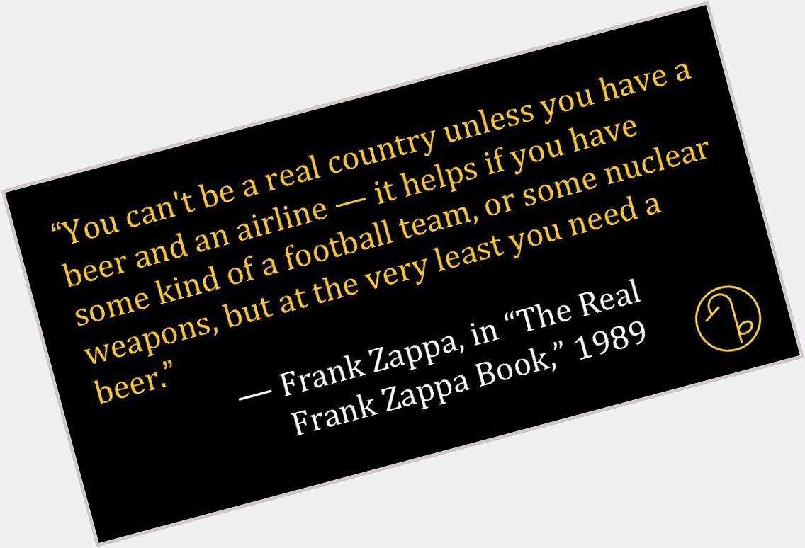 Happy Birthday American musician, composer, activist and filmmaker Frank Zappa (December 21, 1940 December 4, 1993) 