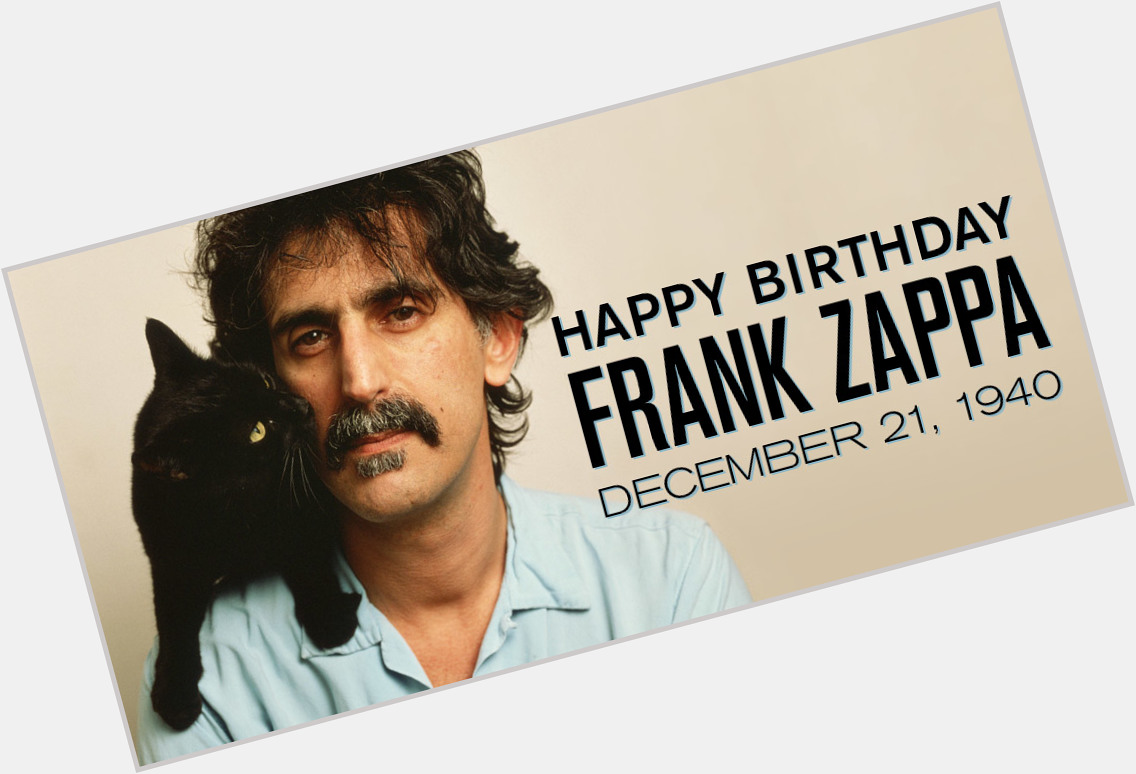 80 years ago, a genius was born. Happy birthday, Frank Zappa! 