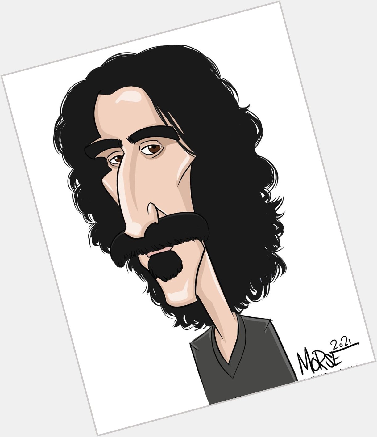 Happy Birthday to Frank Zappa! Hey, stop Sheiking Yerbouti and message me about getting a caricature! 