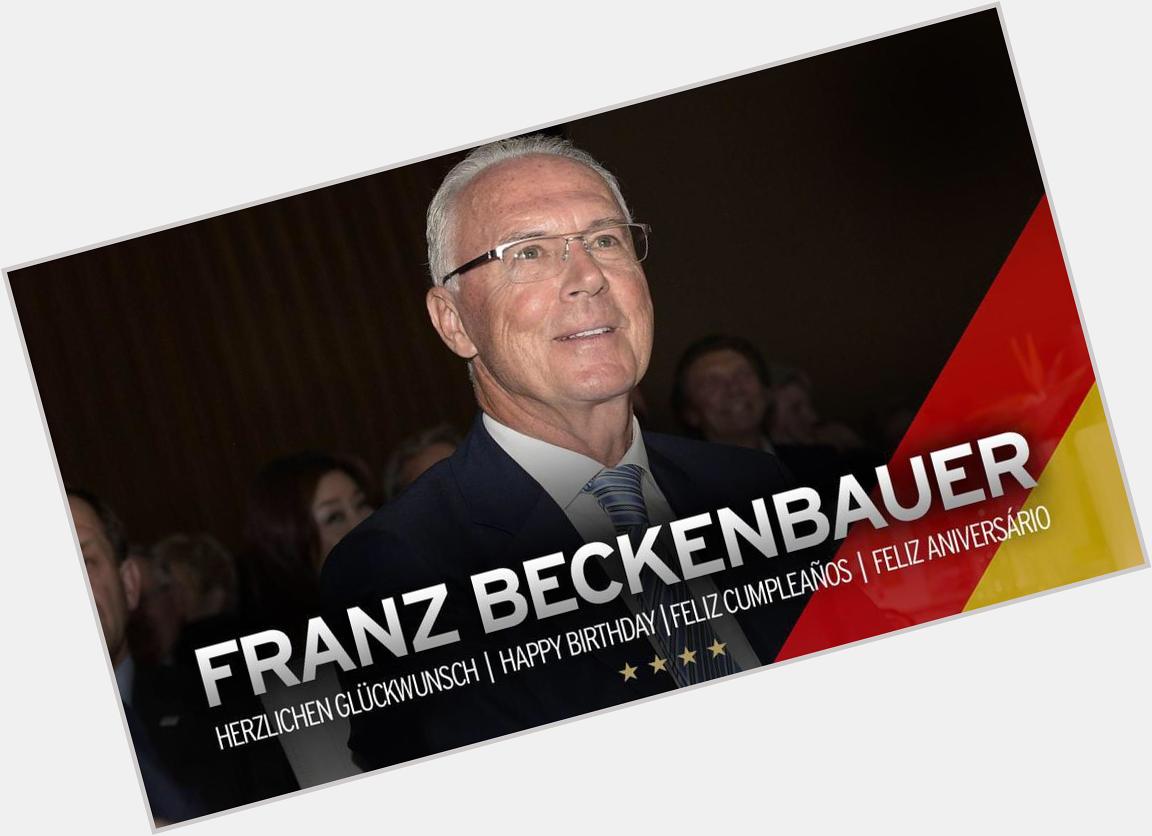 The \"Kaiser\" turns 70 today. Happy Birthday and best wishes to the one, the only, Franz  