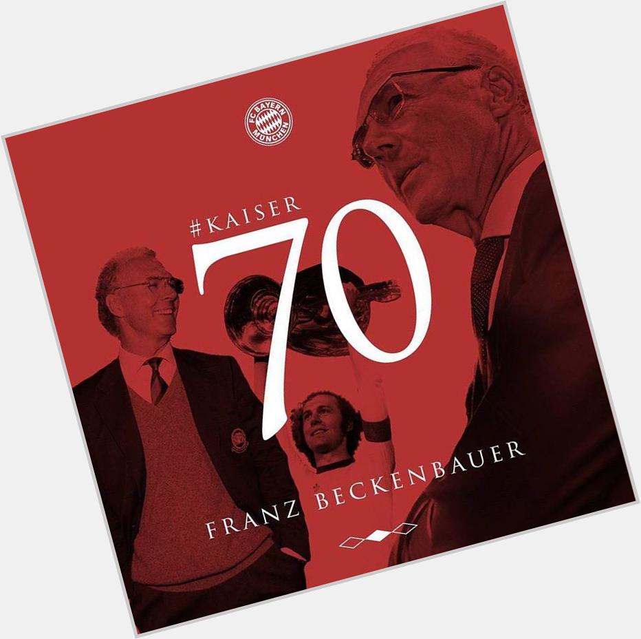 Happy 70th birthday to the best defender in history of football, Kaiser Franz Beckenbauer! 