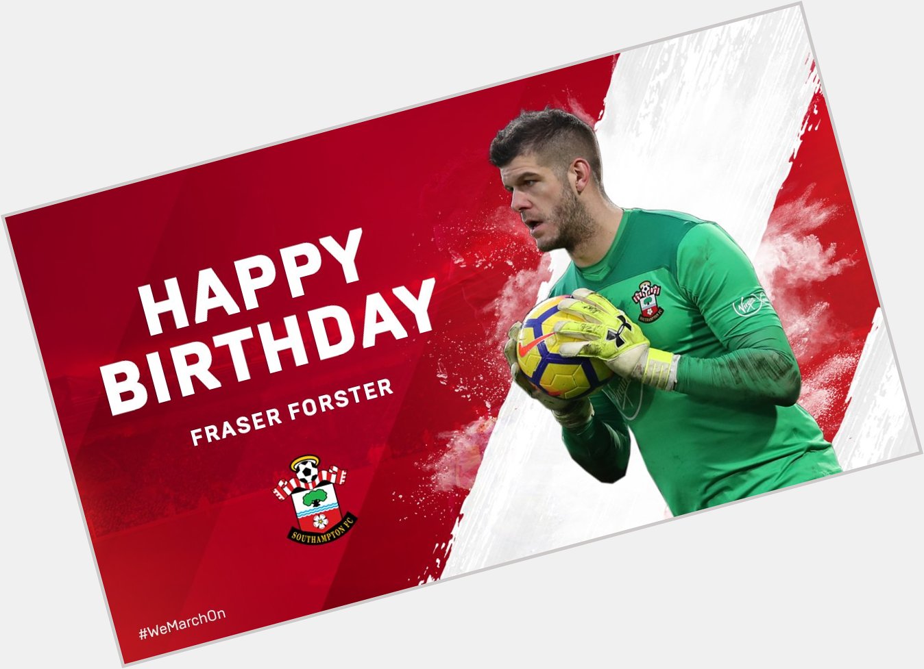 Happy Birthday to keeper Fraser Forster, who turns 3  0  today! 