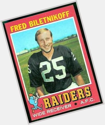  who am I answer:

Happy Birthday, Fred Biletnikoff! 